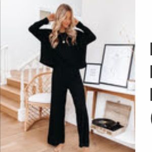 Vici black lunge set